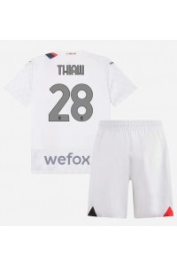 Fotbalové Dres AC Milan Malick Thiaw #28 Dětské Venkovní Oblečení 2023-24 Krátký Rukáv (+ trenýrky)